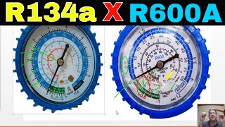 🔴Como usar o Manifold para refrigeração R600A x R134a diferenças