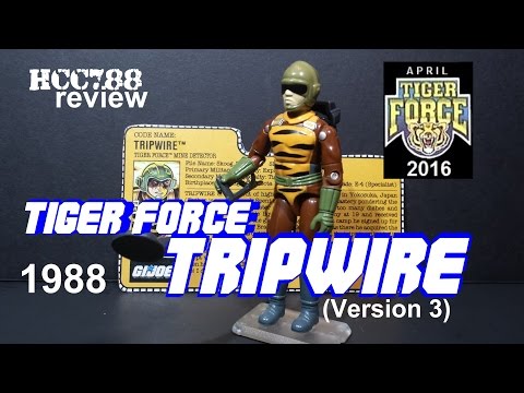 HCC788 - 1988 Tiger Force TRIPWIRE - TIGER FORCE MONTH 2016! Vintage. G.I. Joe toy review! S03E13