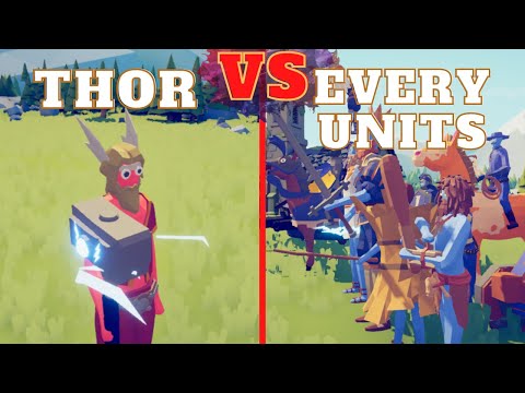 🏹THOR vs EVERY UNITS🗡😮😮- Totally Accurate Battle Simulator