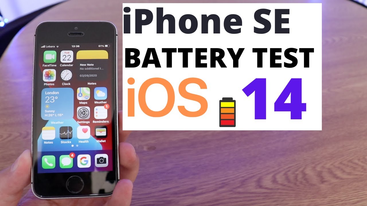 iPhone SE, Battery Test on IOS 14