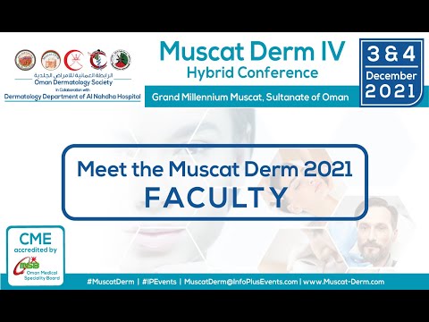 We are honored to announce the Speakers for Muscat Derm IV!