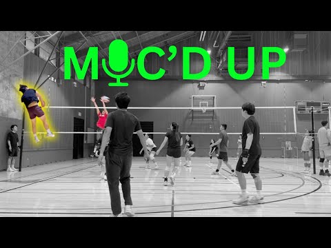 A Wing Spiker Who Can Adjust to Any Kind of Set | Mic'd Up Coed Volleyball