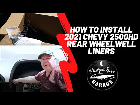 2021 - 2022 Chevy 2500HD 3500HD Rear Wheelwell Liner Install How To