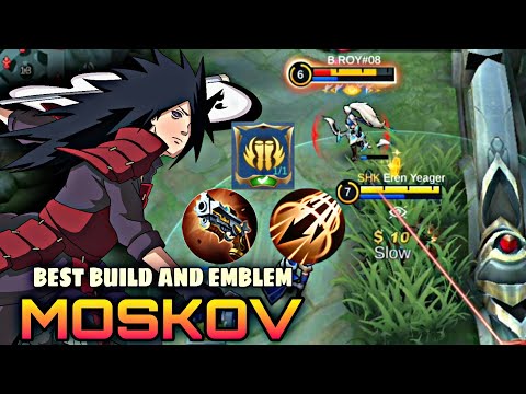 MOSKOV PERFECT BUILD AND EMBLEM | MOSKOV BEST BUILD 2022 | MOBILE LEGENDS