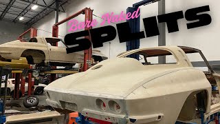 Bare Naked Split Window Corvettes!!! C2 Classic Car Restoration