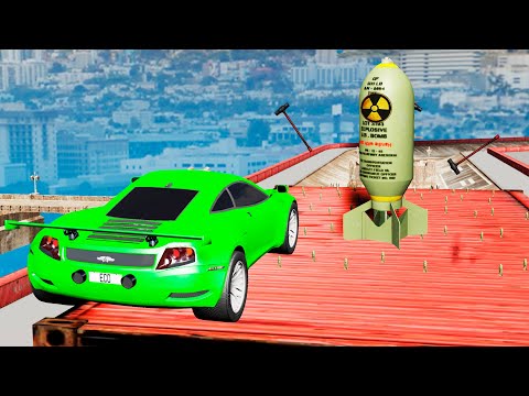 EXPERIMENT - Cars vs Nuclear Bombs #15 - BeamNG Drive | CrashTherapy