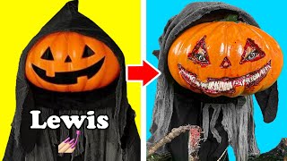 SPIRIT HALLOWEEN ANIMATRONIC MAKEOVER! - LEWIS (I am not a Jack-o-Lantern! I am Lewis 💅)