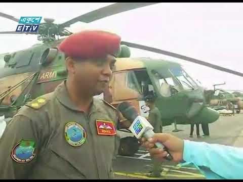 হেলিকপ্টারের করে ত্রাণ নেয়া হচ্ছে সিলেটে || ETV News