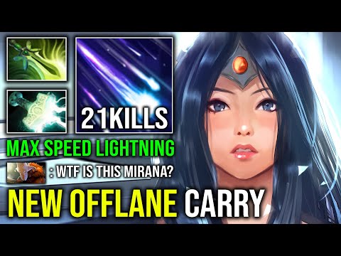 How to Offlane Mirana & Turn Into a Monster Carry with Unlimited Lightning Max Attack Speed Dota 2