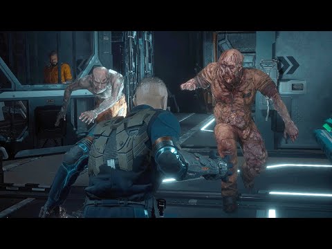 Jacob Uses Biophage to Defeat Captain Ferris Scene - The Callisto Protocol