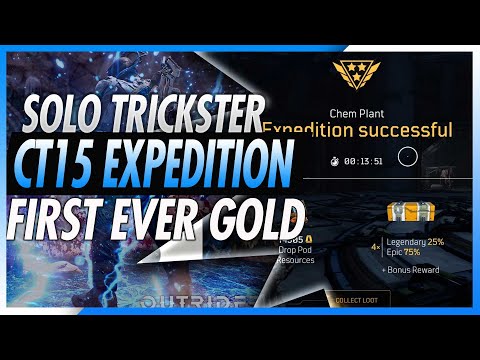 Outriders - Solo Trickster CT15 GOLD Expedition Completion! INSANE DAMAGE BUILD