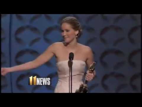 Jennifer Lawrence wins best actress 2012