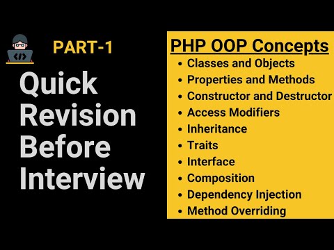 Quick Explain: PHP OOPs Concepts | Fast Revision Before Interview with Practical Examples #php #oop