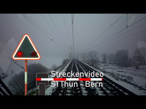 Führerstandsmitfahrt / Cab ride S1 Thun - Bern (BLS RABe 515 MUTZ)