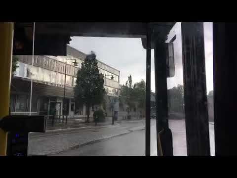 Bus ride line 1 from Östra Torget to Munktellsgatan.