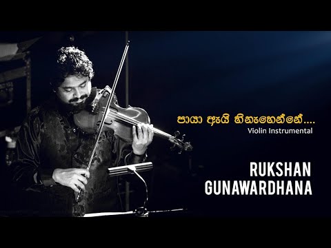 Paya Ai Hinahenne - පායා ඇයි හිනැහෙන්නේ | Violin Cover | Rukshan Gunawardhana