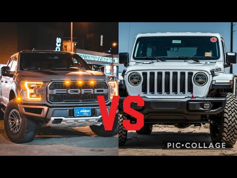 FORD RANGER RAPTOR VS JEEP WRANGLER RUBICON  WHO WINS
