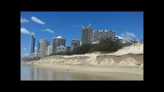 preview picture of video 'Surfers Paradise Narrow Neck Major Beach Erosion February 23, 2013'