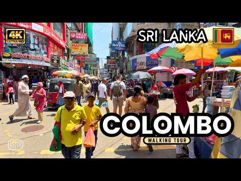 Getting Lost in Colombo, Sri Lanka | 4K City Walking Tour (No Talking)