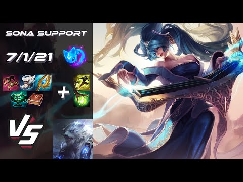 SUPPORT Sona vs Volibear - NA Grandmaster Patch 25.24