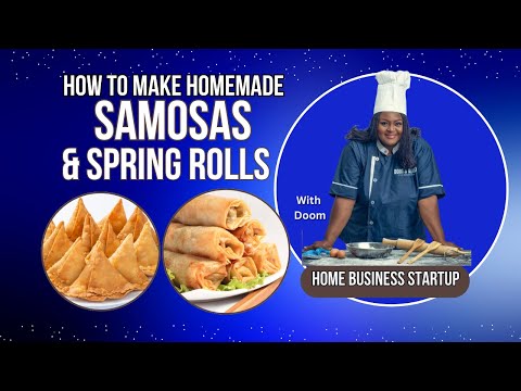 How to Make Homemade Samosas and Spring Rolls (Using Basic Ingredients and Kitchen Utensils)