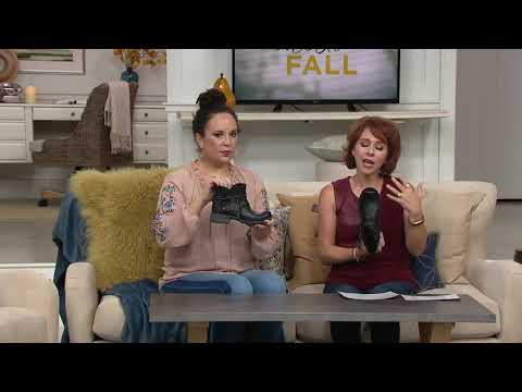 Earth Origins Leather Ankle Boots with Strap - Pandora on QVC