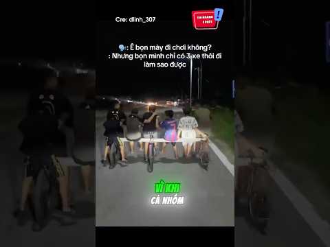 Khi cả nhóm đi chơi mà chỉ có 3 chiếc xe kiểu: 😆 #shorts