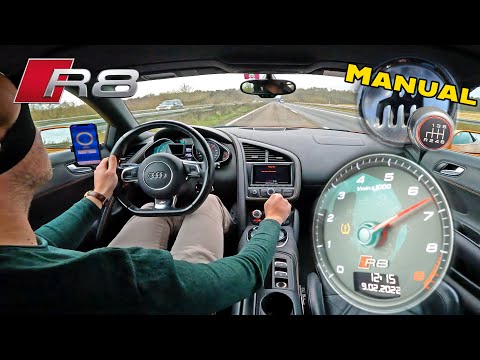 Driving a Gated 6-Speed Audi R8 V8 on an unlimited Autobahn is every Petrolhead’s DREAM!