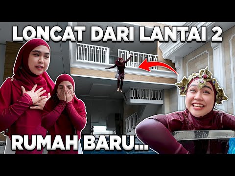 PERDANA!! BISMILLAH LONCAT DARI LANTAI 2 RUMAH BARU.!!