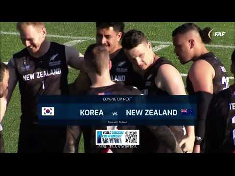 플래그풋볼 FlagfootballㅣKOREA vs NEW ZEALANDㅣ19-20 [2024 IFAF Flag Football World Championships]