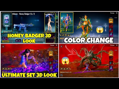 🔴FINALLY NEXT ULTIMATE SET 3D LEAKS REVEAL &HONEY BADGER SKIN HIT EFFECT ENTRY EMOTE REVEAL 3D LOOK😱