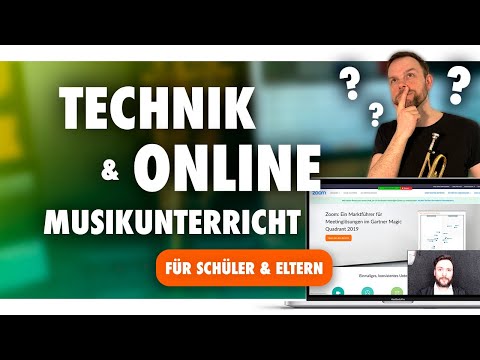 Videokurs - Technik und Online Musikunterricht für Schüler und Eltern