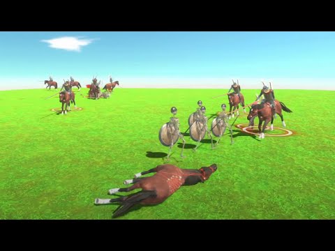 Infernals VS Ancient Humans ALL UNITS Fight Battle ARBS | Animal Revolt Battle Simulator