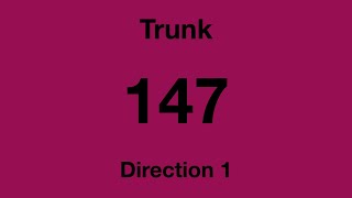 [SBS Transit] Trunk Bus Service 147 - Direction 1 Hyperlapse