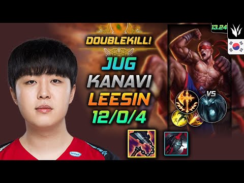 Lee Sin Jungle Build Kanavi Goredrinker Conqueror - LOL KR Master Patch 13.24