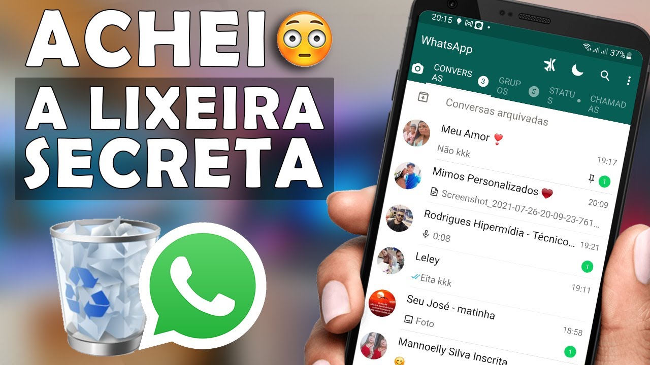 ACHEI A LIXEIRA DO WHATSAPP / A FICHA CAIU PRA QUEM ESCONDE 😂 (