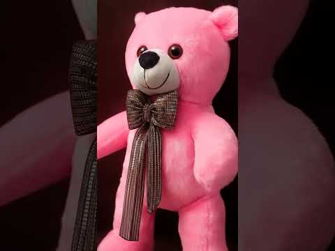 Plush Pink Rabbit Teddy Bear Soft Toy, For School/Play