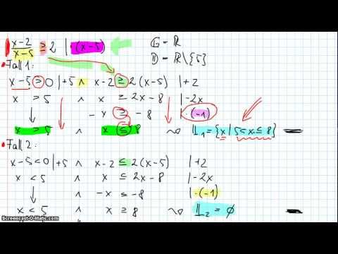 Einfache Bruchungleichungen