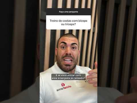 Treino de costas com bíceps ou tríceps? #shorts