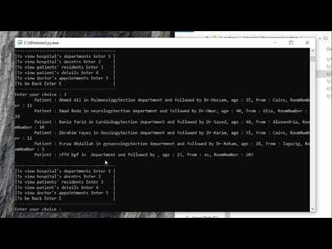 Hospital Management In Python With Source Code Source Code Projects