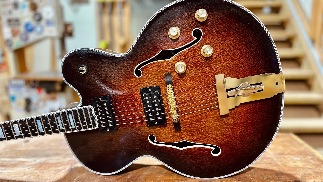 Epic Scrap Wood Guitar in just over 2 Weeks? Full Hollow Body Build - Start to Finish