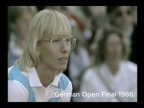 1986 German Open Final Steffi Graf vs Martina Navratilova Championship Points