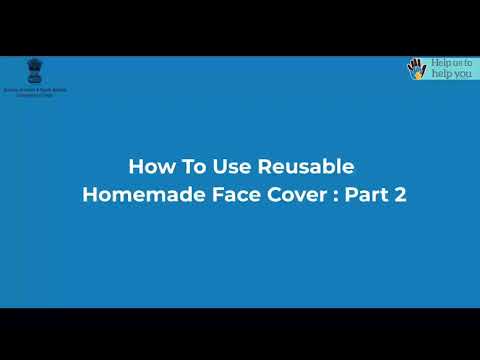 Video on use of reusable face cover(English) Part2