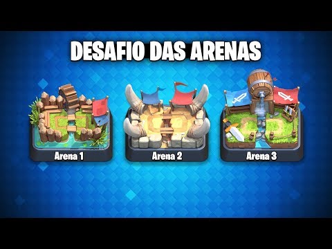 Desafio de Outubro das Arenas 1 2 e 3 do Clash Royale