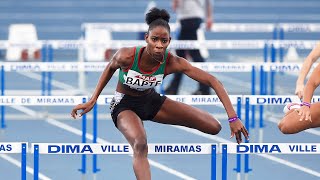 Miramas 2021 : Finale 60 m haies F (Laeticia Bapte en 7''93) Miramas 2021 : Finale 60 m haies F (Laeticia Bapte en 7''93)