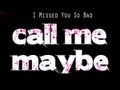 Carly Rae Jepsen Call Me Maybe Lyric