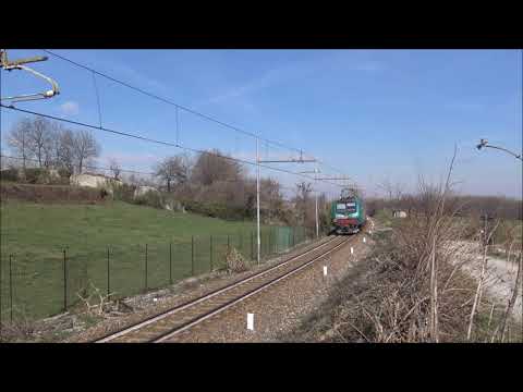 E.464 CON REGIONALE TRANSITA NEL CURVONE DI BORGO S. DALMAZZO (CN) SAB. 9 - 3 - 2019
