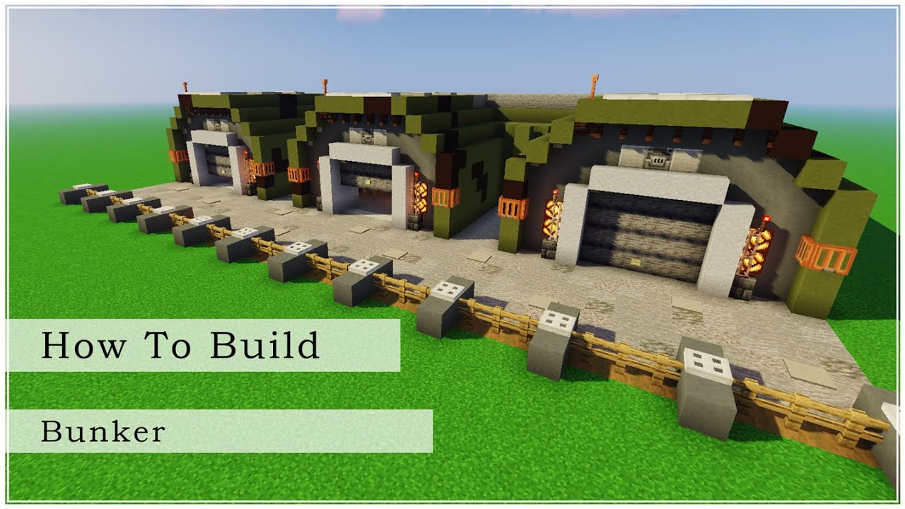 How to Build a Minecraft Bunker (Minecraft Build Tutorial)