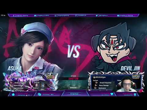 TNS #85 Tournament Run! Winners R2 (FT2, BO3) VIT KingReyJr (Asuka) Vs. BlitzRailgun (Devil Jin)