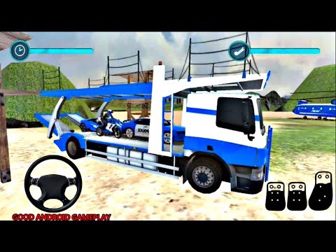 Offroad Police Transport Truck & Car Driving - Police Vehicles Transport Android GamePlay FHD